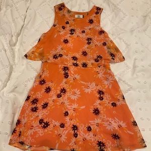 Floral sleeveless mini dress